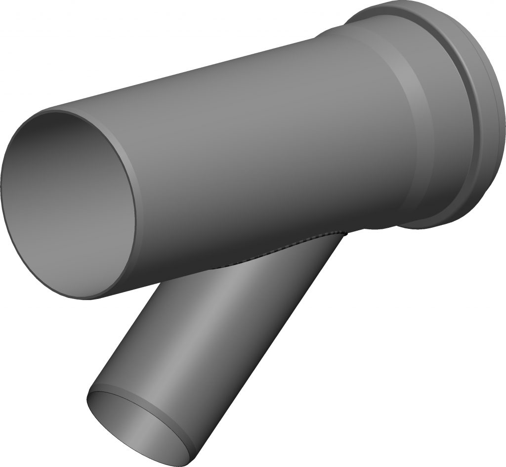 ATEC PolyTOP Bekoto idom 90° (Csatl: DN80) DN110 (603305) – Kemenyszallito